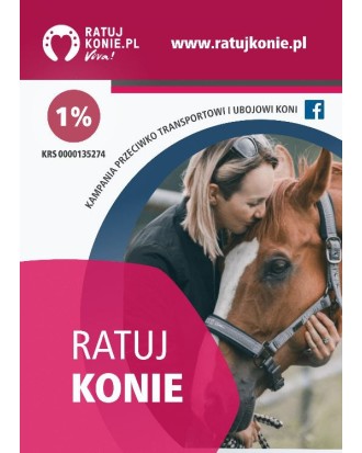 Pakiet 50 ulotek kampanii Ratuj Konie