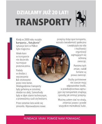 Pakiet 50 ulotek kampanii Ratuj Konie