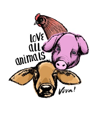 Naklejka LOVE ALL ANIMALS