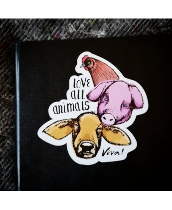 Naklejka LOVE ALL ANIMALS