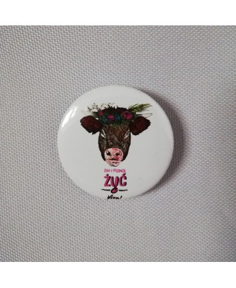 Przypinka LOVE ALL ANIMALS - 37 mm