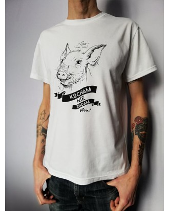 Koszulka męska KOCHAM NIE ZJADAM