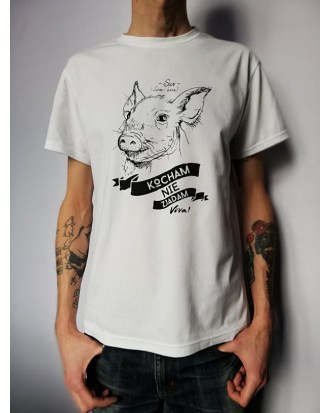 Koszulka męska KOCHAM NIE ZJADAM