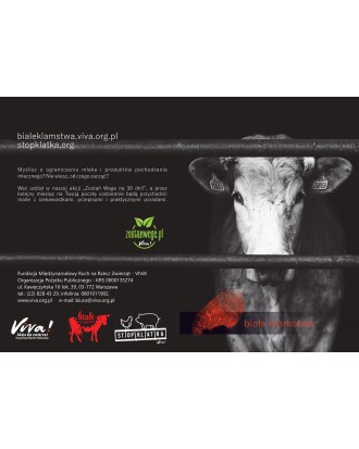 Pakiet 50 ulotek kampanii dot. krów