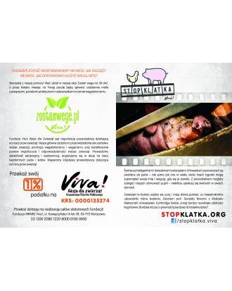 Pakiet 50 ulotek kampanii dot. świnek