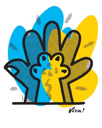 Koszulka unisex "ŁAPKI" -  POMOC DLA ZWIERZAKÓW Z UKRAINY 