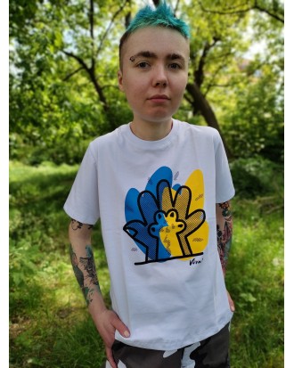 Koszulka unisex "ŁAPKI" -  POMOC DLA ZWIERZAKÓW Z UKRAINY 