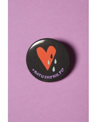 Mała Przypinka Konie z Morskiego Oka wzór nr 3