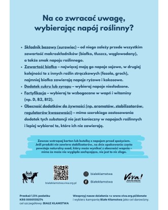 Pakiet 50 ulotek Białe Kłamstwa - roślinne zamienniki