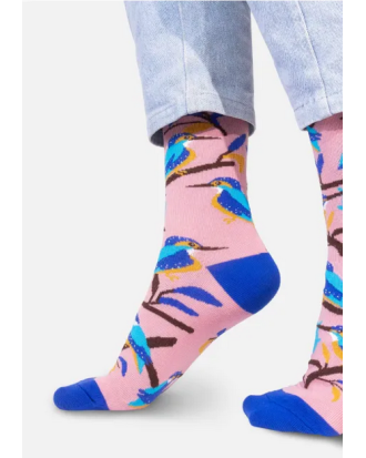 Skarpetki Zimorodek z bawełny organicznej 