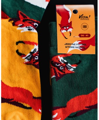 Skarpetki Viva! '24 Lis Czerwony