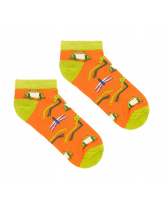 Skarpetki stopki Żaba Śmieszka z bawełny organicznej