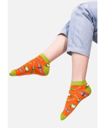 Skarpetki stopki Żaba Śmieszka z bawełny organicznej
