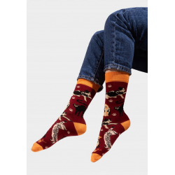 Skarpetki bordowe Koty