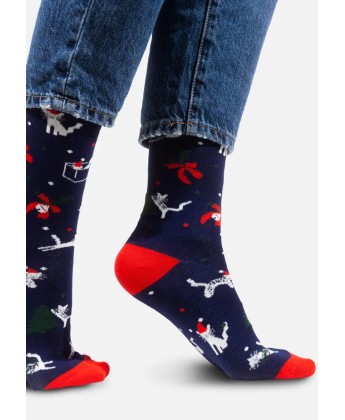 Skarpetki świąteczne Kotki