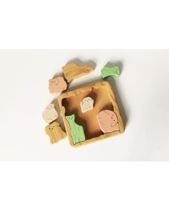 Drewniane puzzle dla dzieci „Psy”