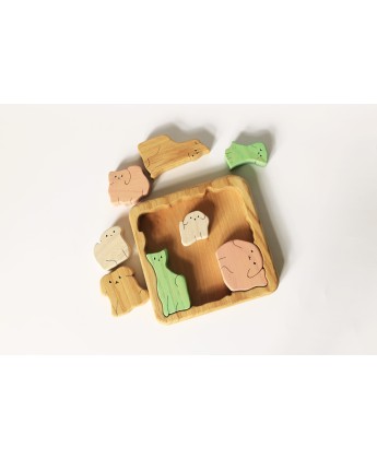 Drewniane puzzle dla dzieci „Psy”