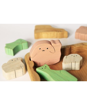 Drewniane puzzle dla dzieci „Psy”