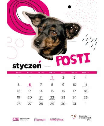 Kalendarz Schroniska w Korabiewicach 2026