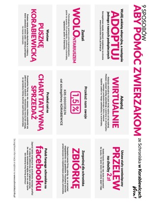 Kalendarz Schroniska w Korabiewicach 2026