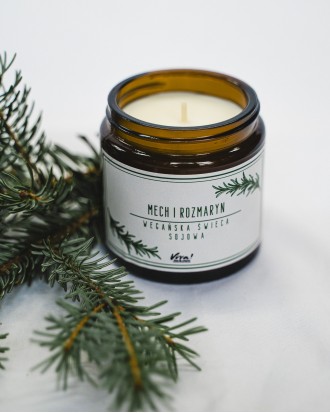 Świeca sojowa Mech i Rozmaryn