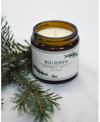 Świeca sojowa Mech i Rozmaryn