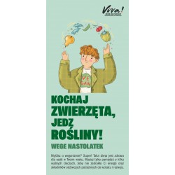 Pakiet 50 ulotek Białe Kłamstwa - Wege nastolatek