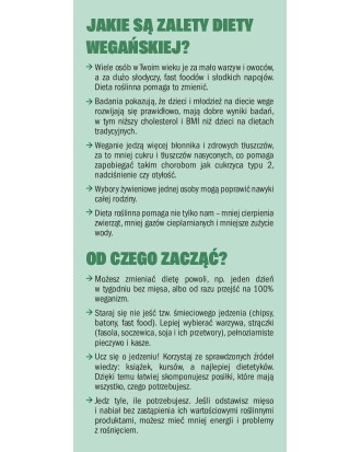 Pakiet 50 ulotek Białe Kłamstwa - Wege nastolatek