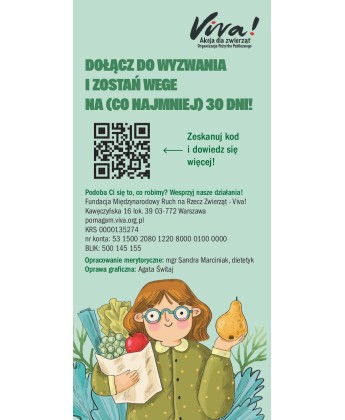 Pakiet 50 ulotek Białe Kłamstwa - Wege nastolatek