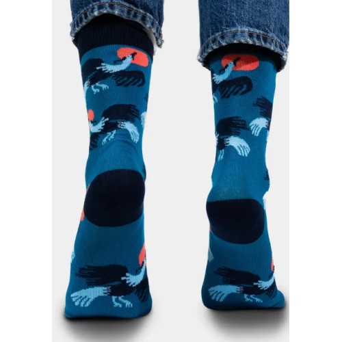 Skarpetki Żuraw z bawełny organicznej