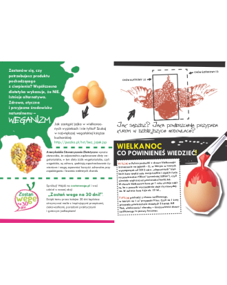 Pakiet 50 ulotek wielkanocnych o jajkach