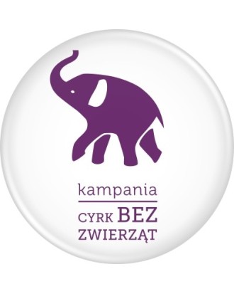 Przypinka kampanii CYRK BEZ ZWIERZĄT